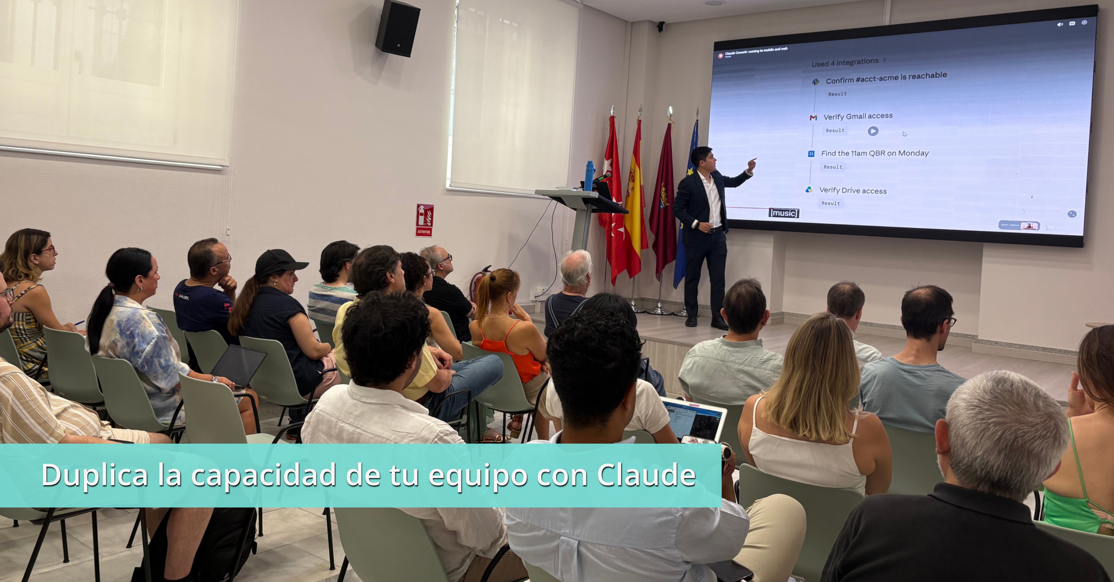 Lleno absoluto en iLAB: Agents IAN forma a los asistentes en productividad real con Claude